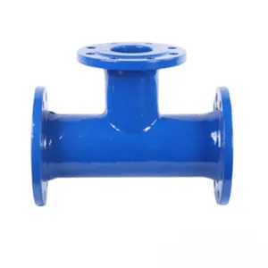 ISO2531, EN545, Cast Iron Flanged Socket Joint Fittings Ductile Iron Pipe Fittings bend joint 90 degree loosing double