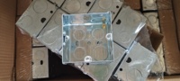 Boîte de conduit électrique carrée en acier avec clapet de 3x3 pouces, nouveauté