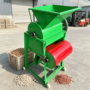 Machine à décortiquer les cacahuètes à moteur diesel électrique haute productivité 300-400 kg/h pour petite usine de traitement familiale - Product Image 1