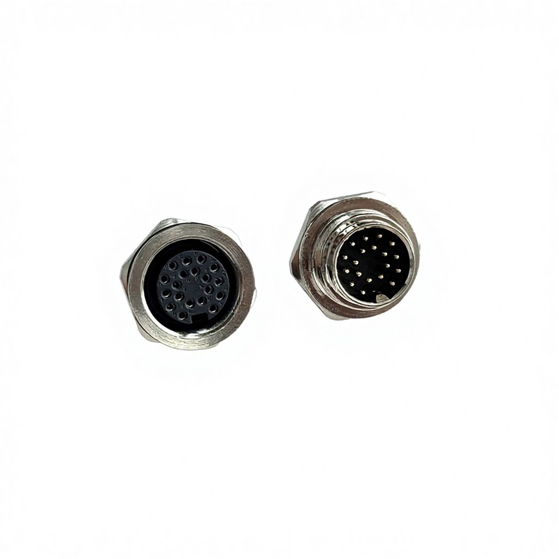 M12 Copper Gold Plated Waterproof Rear