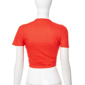 T-shirt con stampa grafica di alta qualità con nappe Hip Hop stampate da donna con <span class=keywords><strong>frange</strong></span> di strada Cardigan con stampa a manica corta t-shirt - Product Image 4