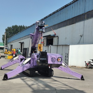 เครนแบบใช้ไฟฟ้าทาน้ำมันเครื่องยนต์ดีเซลแบบสองหัวขนาด18เมตร8ton เครนตีนตะขาบ - Product Image 2