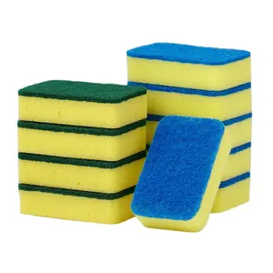 Non-scratch Scouring Pad Sponges For Cleaning Dishwashing Soft Sponges Dish Scrub Kitchen Household Cleaning Tools Accessories