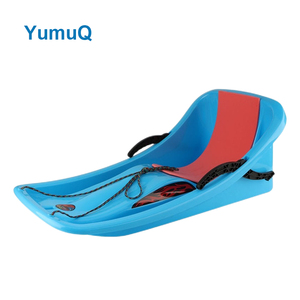 YumuQ Traîneau à neige en <span class=keywords><strong>plastique</strong></span> d'hiver avec <span class=keywords><strong>frein</strong></span>, Traîneau à neige en <span class=keywords><strong>plastique</strong></span> pour sports de plein air dur avec dossier - Product Image 4