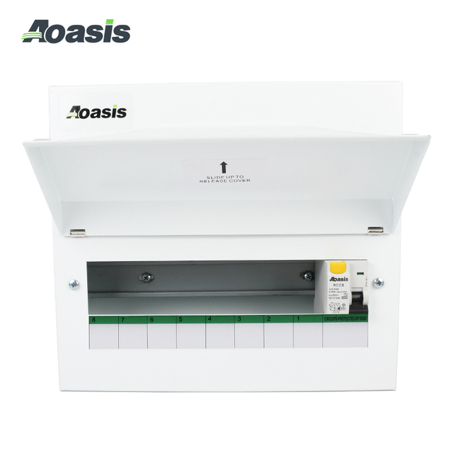 Panel Mounting AOX-4 7 10 13 16 21 Way M/L RCD MCB UK Consumer Units Electrical Distribution Box