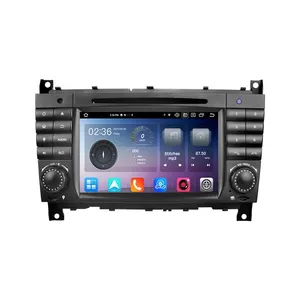 7"7862 Octa-Core Android12.0 4+64G Car DVD CarPlay & Auto GPS DVR for Benz CLC W203 CLK W209 C280 C300 C320 C350 C32 AMG C35 AMG