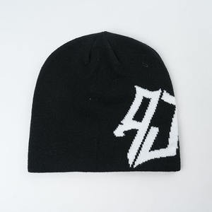 Oem alta calidad calavera clásico cálido personalizado sombrero Unisex 100% acrílico Jacquard tejido invierno esquí Beanie - Product Image 4