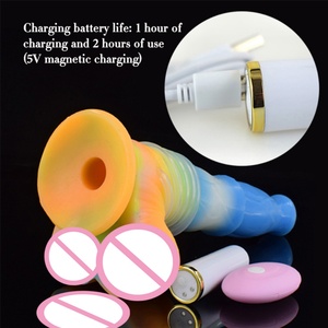 Nuevo Vibrador Inalámbrico con Forma de Pene de Caballo, Dildos de Fantasía, Tapón Anal Luminoso, Masturbadores Femeninos, Juguetes Sexuales para Adultos - Product Image 4