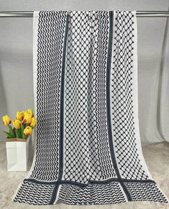 2024 Neueste Keffiyeh Schal gedruckt Modal Hijab Woven Modal Pale stine HIjab für muslimische Frauen - Product Image 6