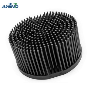 Disipador de Calor de <span class=keywords><strong>Aluminio</strong></span> Anodizado Personalizado, <span class=keywords><strong>Flexible</strong></span>, con Aletas, Redondo, Modelo A4000, 120*120*25mm - Product Image 6