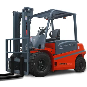 3ton 5Ton 5000kg kapasiteli elektrikli lityum pil forklift montacargas çatal kaldırıcı