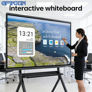 Tableau interactif intelligent de 75 pouces pour l'enseignement, écran tactile Android 4K avec caméra intégrée, présentation sans fil - Product Image 1
