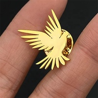 Yiwu Aceon – broche à nœud papillon en acier inoxydable, broche à breloques personnalisée, forme de colombe de la paix, Vintage, Animal