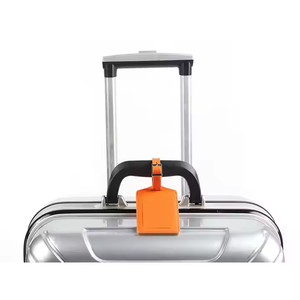 Wholesale <b>Cheap</b> Custom Logo PU Leather White Luggage Tags Travel Accessories Suitcase Tag - Product Image 3