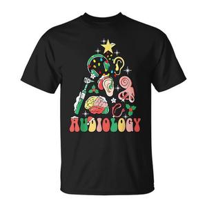 Camiseta con diseño de árbol de Navidad para audiologistas y trabajadores sanitarios - Product Image 1