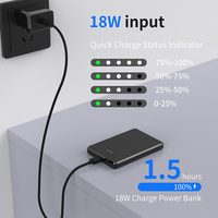 Batterie externe ultra-fine 5000 mAh, chargeur portable magnétique sans fil