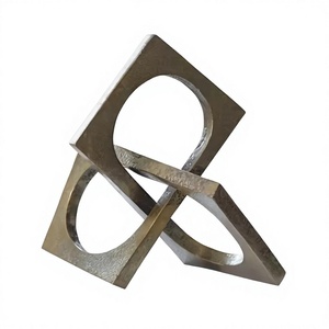Abstract Geometric <b>Metal</b> Sculpture Handmade Artistic Tabletop Decor Minimalist Design Living Room Decoration - Product Image 1