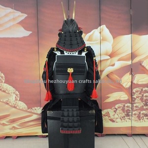 Armatura <span class=keywords><strong>Giapponese</strong></span> a Grandezza Naturale in Ferro Nero, Completo in Due Pezzi, Accessorio per Film e TV, per Ristoranti Giapponesi e Studi di Tatuaggi - Product Image 4