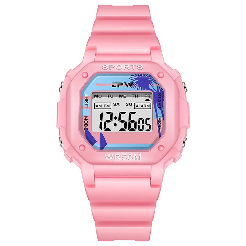 Manufacturer battery LR1131digital LCD watches summer colorful watch digital wrist watch for ladies