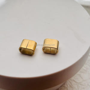 Perle ronde plate gravée personnalisée à 2 trous en acier inoxydable pour la fabrication de bracelets en cuir et corde de <span class=keywords><strong>marin</strong></span> - Product Image 6