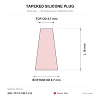 Kit de bouchons coniques en silicone Anken, colorés, électroplaqués, pour couvrir les trous, ensembles de bouchons de protection en caoutchouc, emballage en boîte