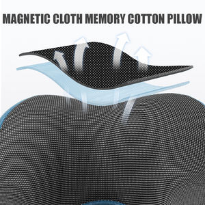 Bantal Leher Ergonomis untuk Perjalanan dari Busa Memori dengan Kain Magnetik yang Dapat Dicuci dan Disesuaikan, Mendukung Leher - Product Image 4