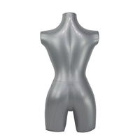 Mannequins Buste Gonflables Homme Femme en PVC Gris pour Présentoir de Vitrine
