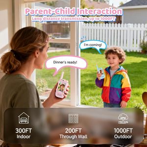 Interphone vidéo HD en plastique pour enfants, appel vidéo face à face, téléavertisseur pour les enfants de 4 à 6 ans, petit cadeau jouet parent-enfant - Product Image 5