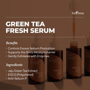 [Isntree] Sérum Fraîcheur au Thé Vert 50ml avec 77% de Thé Vert de Jeju et Anti-Sébum P pour Affiner les Pores et Contrôler le Sébum - Product Image 5
