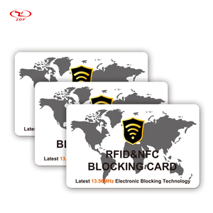 Tarjeta de Bloqueo NFC Personalizada <span class=keywords><strong>ZDF</strong></span> de 13.56MHz, Protección de Información Personal con Tarjeta de Membresía con Protección NFC - Product Image 2