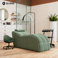 Nouveau design, table de massage portable et compressible pour cils, lit de beauté incurvé, mobilier de salon
