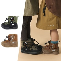 Nouvelles bottes d'hiver pour enfants, mi-mollet, doublées de polaire, chaudes, pour garçons et filles, chaussures d'hiver épaisses en peluche pour tout-petits