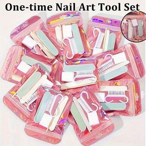 Hot Convenient Press on <b>Nails</b> <b>Kits</b> Including File Pusher Jelly Glue for Handmade Press on <b>Nails</b> - Product Image 2