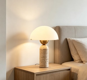 Lampe de table en verre LED nordique moderne <span class=keywords><strong>BAHE</strong></span> personnalisée, luxe, haute qualité, décoration intérieure pour salon, alimentation CC - Product Image 5