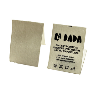 Personalizado al por mayor ropa cuello marca logotipo tejido impresión tela coser <span class=keywords><strong>etiquetas</strong></span> <span class=keywords><strong>para</strong></span> ropa camisa etiqueta - Product Image 1