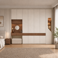 Armoire à vêtements portable en bois avec rangement pour vêtements, armoire pliable pour gagner de la place