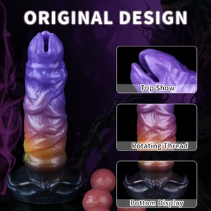 YOCY Ovipositor Dildo Neumático Monstruoso con 5 Huevos, Dildo Anal de Silicona de 8.1 Pulgadas, Tapón Anal, Juguetes Sexuales para Mujeres, Punto G - Product Image 4
