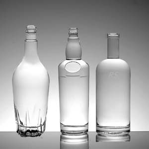 Botella de vidrio transparente de 750ml para licor, ginebra, <span class=keywords><strong>whisky</strong></span>, ron, vodka, con etiqueta alta impresa, venta al por mayor - Product Image 5