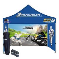 Stand d'exposition commercial extérieur pliable, tente personnalisée avec impression, chapiteau, auvent, gazebo à vendre