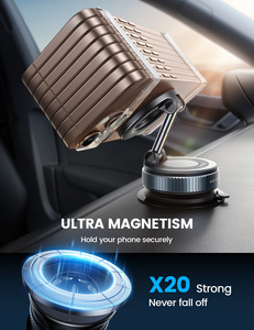 ที่ยึดโทรศัพท์ในรถยนต์ Lamicall STCD10 แบบแม่เหล็กยึดติดแน่น ใช้ได้กับแผง<span class=keywords><strong>หน้า</strong></span>ปัดและกระจกหน้ารถ พร้อมขาตั้งแบบถ้วยดูด อุปกรณ์เสริมในรถยนต์ - Product Image 4