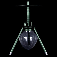 Arabie mini narguilé portable en alliage d'aluminium araignée trépied shisha narguilé