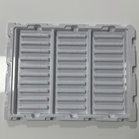 Plateau en blister PET noir mat 1 mm, faible brillance, moins de 10 degrés, plateau intérieur personnalisé pour pièces de précision d'électronique grand public OEM