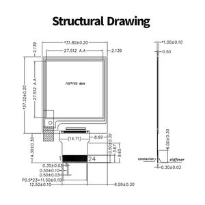 1.54-inch <strong>e-paper</strong> ink screen 1.54-inch 152x152 black and white EPD e ink <strong>display</strong> custom segment lcd <strong>display</strong> cheap <strong>price</strong> htn - Product Image 5