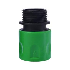 Adaptateur de robinet d'irrigation goutte à goutte, répartiteur à 4 voies, connecteur de tuyau de 1/4 pouce, connexion filetée en PVC noir, économie d'eau, installation facile - Product Image 2