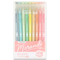 Ensemble de 12 stylos de couleur Languo, couleurs Morandi et pastel, pour journalisation et dessin, ensemble de stylos de couleur pour bullet journal et calligraphie