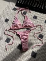 2025 Bikini à cordes micro string scintillant en gros