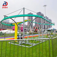 Équipement personnalisé Aventure pour enfants Aire de jeux extérieure Roller Coaster Zip Line Non alimenté Bicycle Zip Line