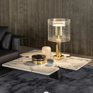 איטלקי עיצוב סלון ריהוט תה שולחן מודרני מינימליסטי לבן השיש קפה שולחן