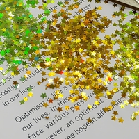 3 mm sternaaldglitter laserpailletten meerkleurig vijfpuntig glitterstof voor nail art kerstdecoratie