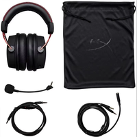 Headset Gaming HyperX Cloud Alpha Berkabel dengan Mikrofon Peredam Kebisingan yang Dapat Dilepas, Headphone Over Ear untuk PS5, Xbox, Switch, Laptop, dan Ponsel